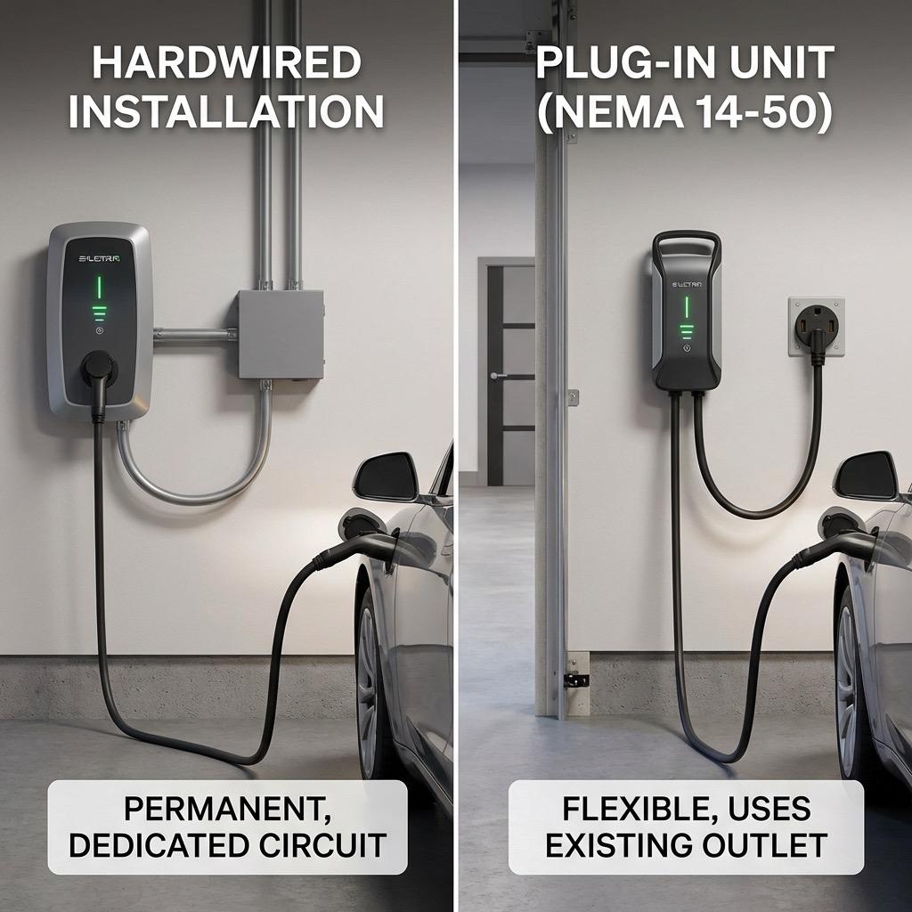 Hardwired vs Plug-In EV Chargers: Which Installation Method Is Right for You?