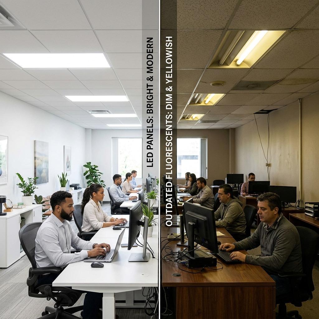 LED vs Fluorescent Lighting for Commercial Spaces in Northern Virginia
