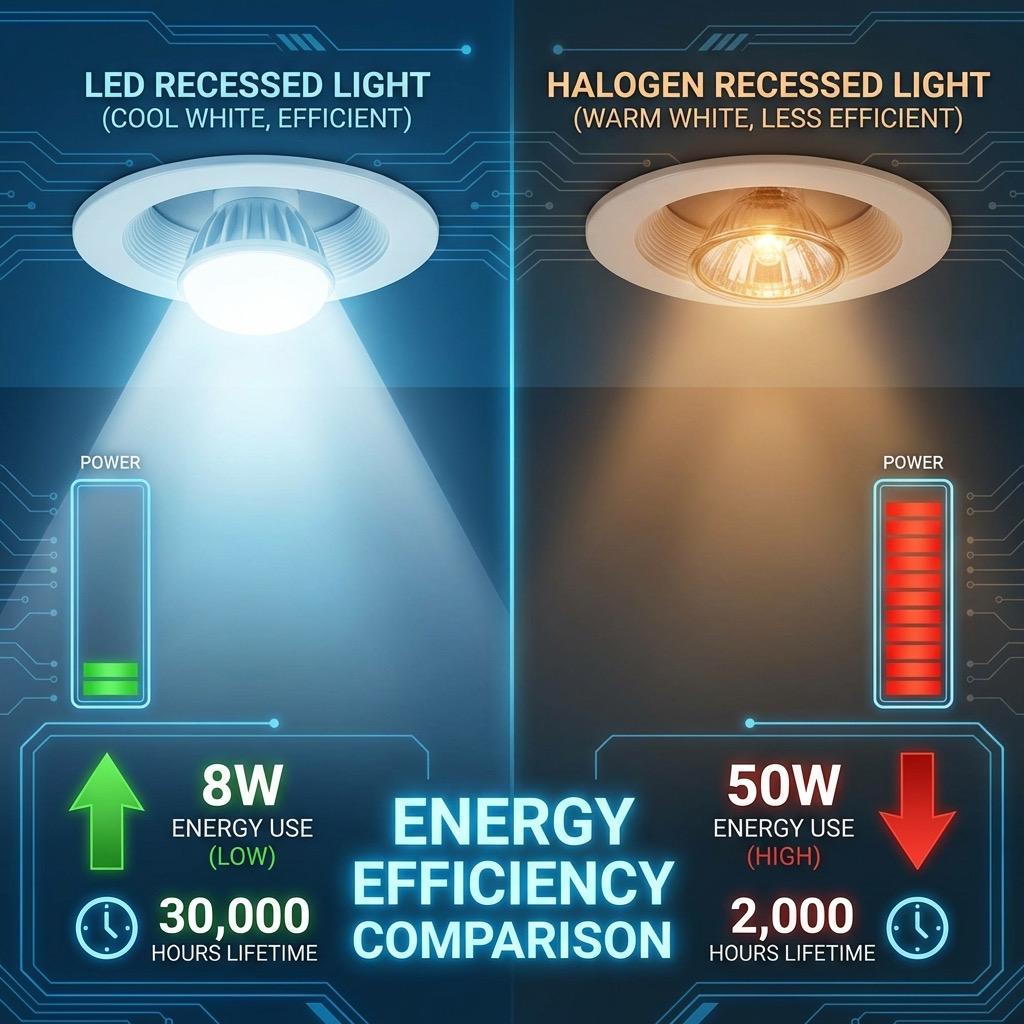 LED vs Halogen Recessed Lights: A Complete Comparison for Homeowners
