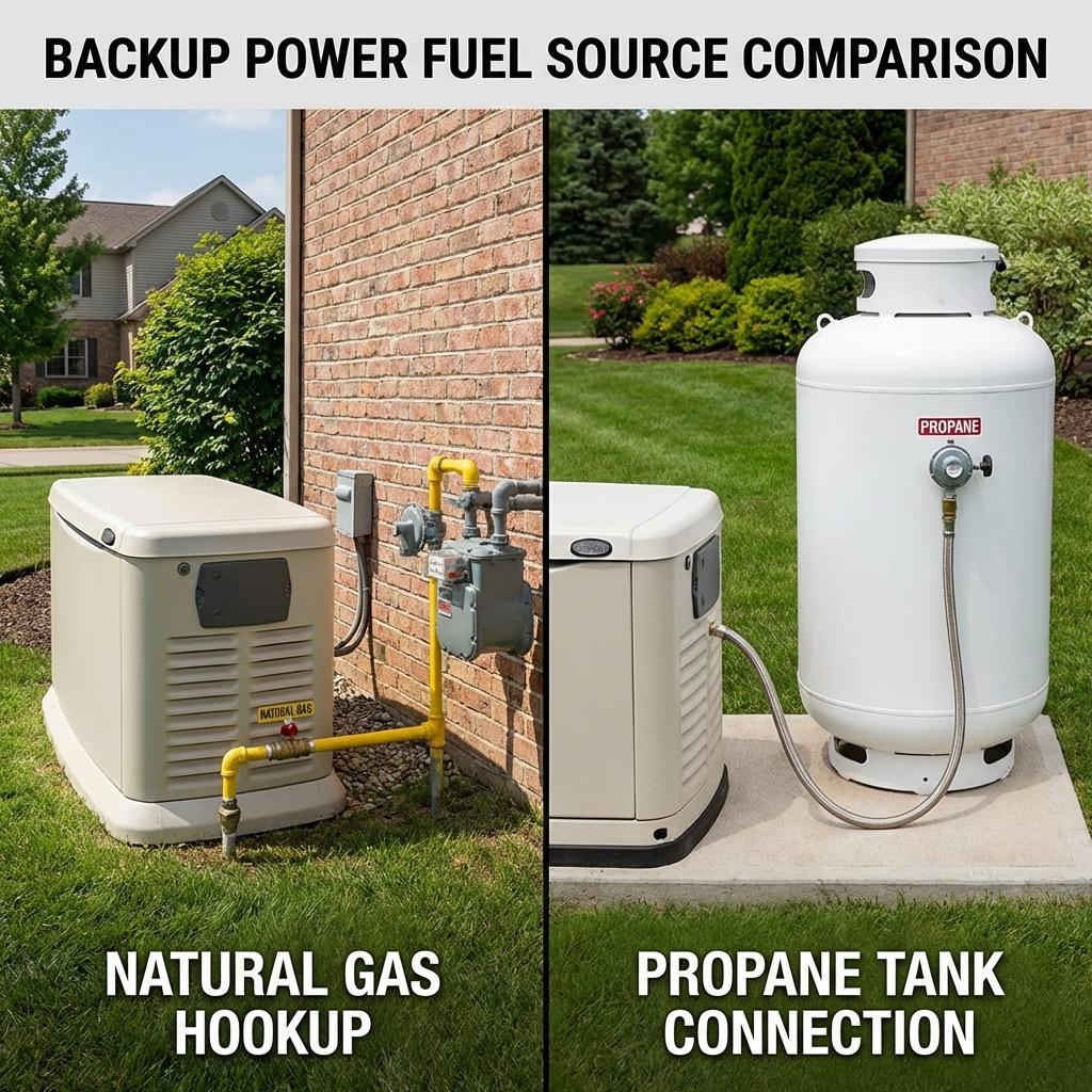 Natural Gas vs Propane Generators: Choosing the Right Fuel for Your Backup Power