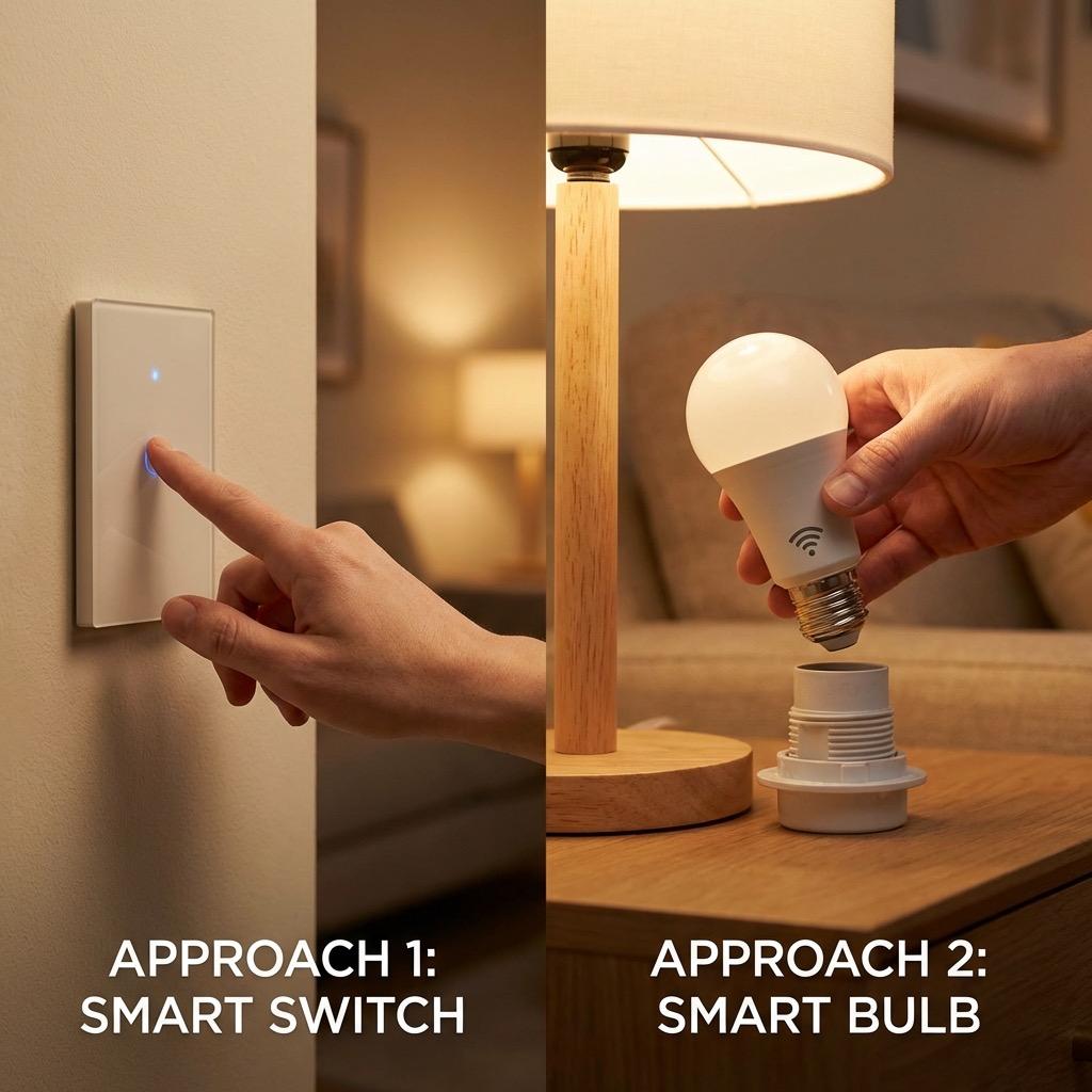 Smart Switches vs Smart Bulbs: Which Smart Lighting Approach Is Best?