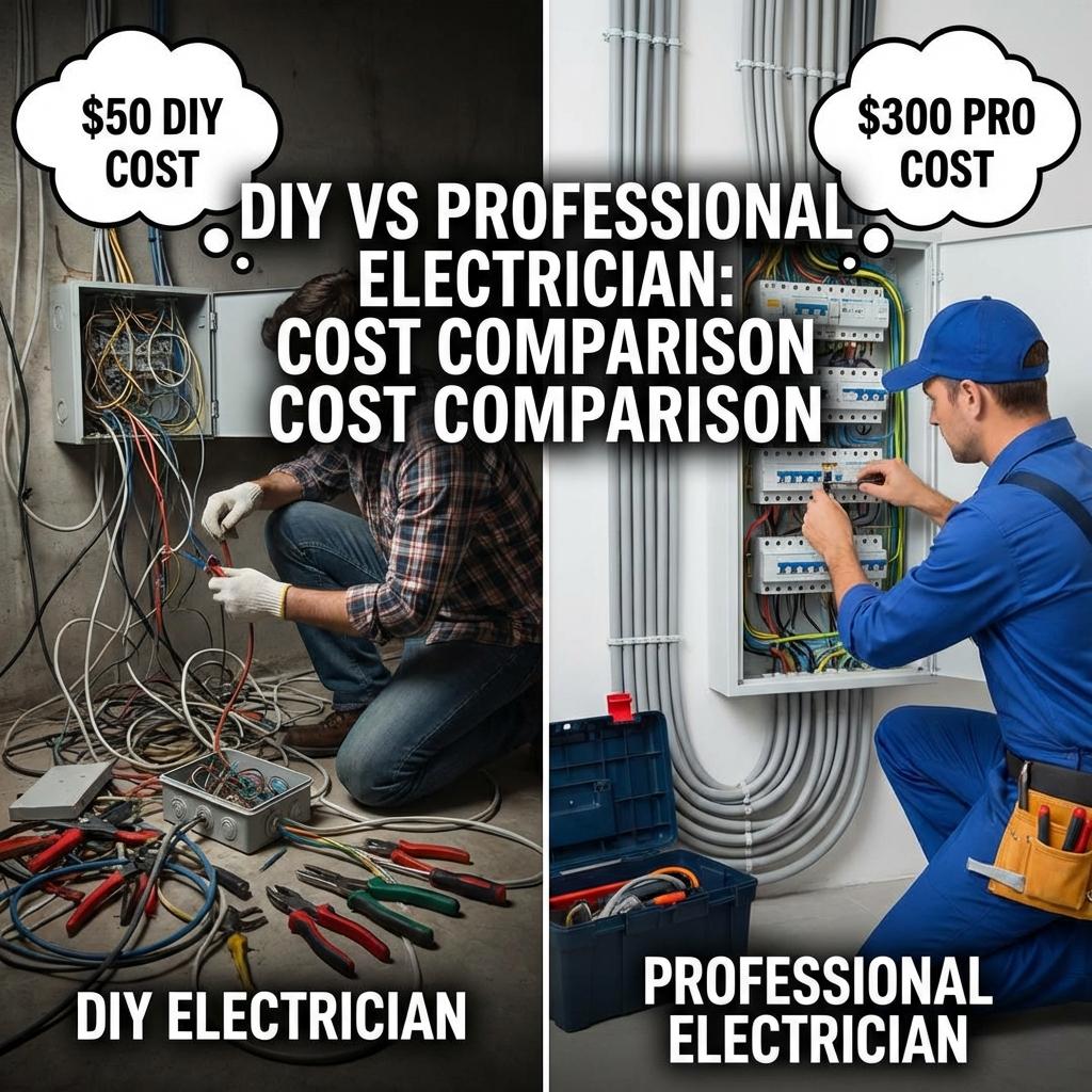 DIY vs. Professional Electrician: Real Cost Comparison