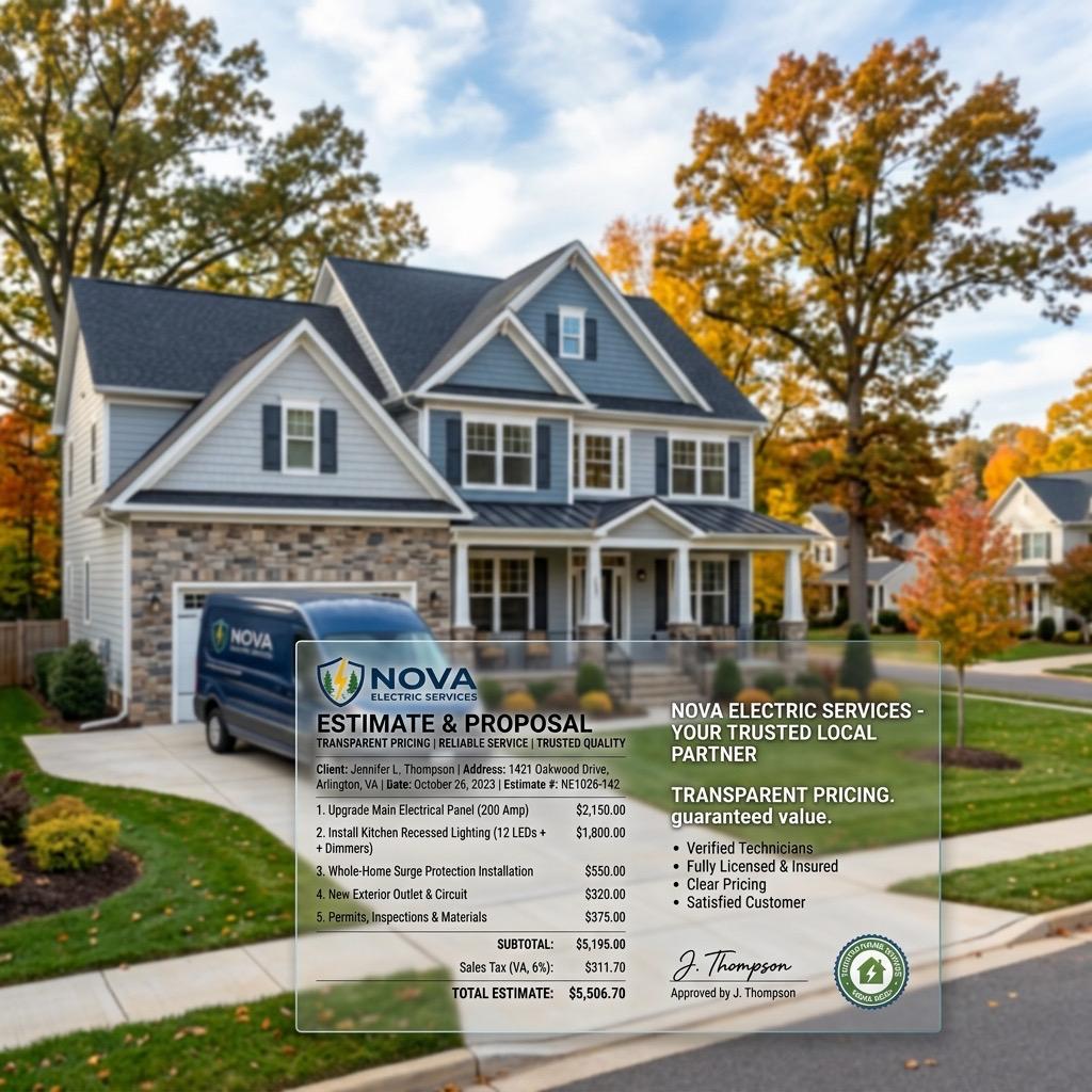 2026 Electrical Service Costs in Northern Virginia: Complete Price Guide