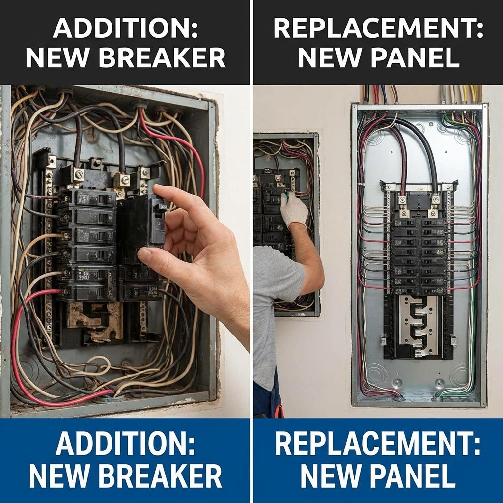Adding Circuits vs Full Panel Upgrade: Which Do You Need?