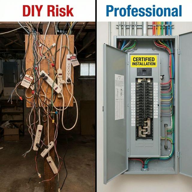 DIY vs Professional Electrical Panel Work: What Homeowners Should Know
