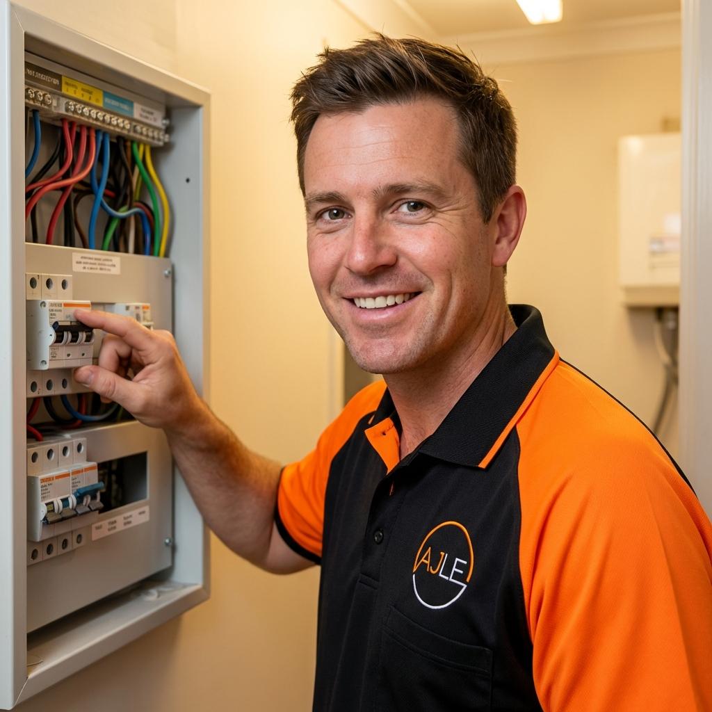 AJ Long Electric electrician consulting with homeowner in Northern Virginia