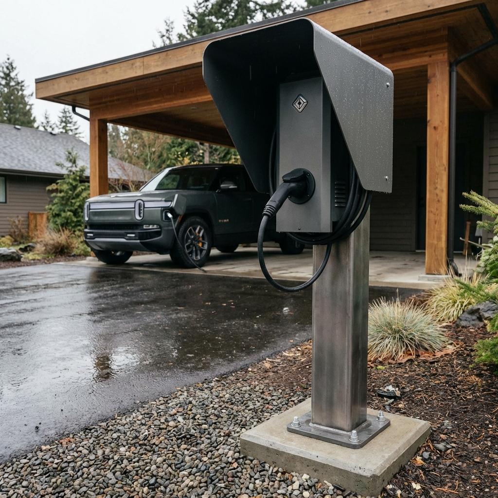 Outdoor EV Charger Installation: Driveway and Carport Options
